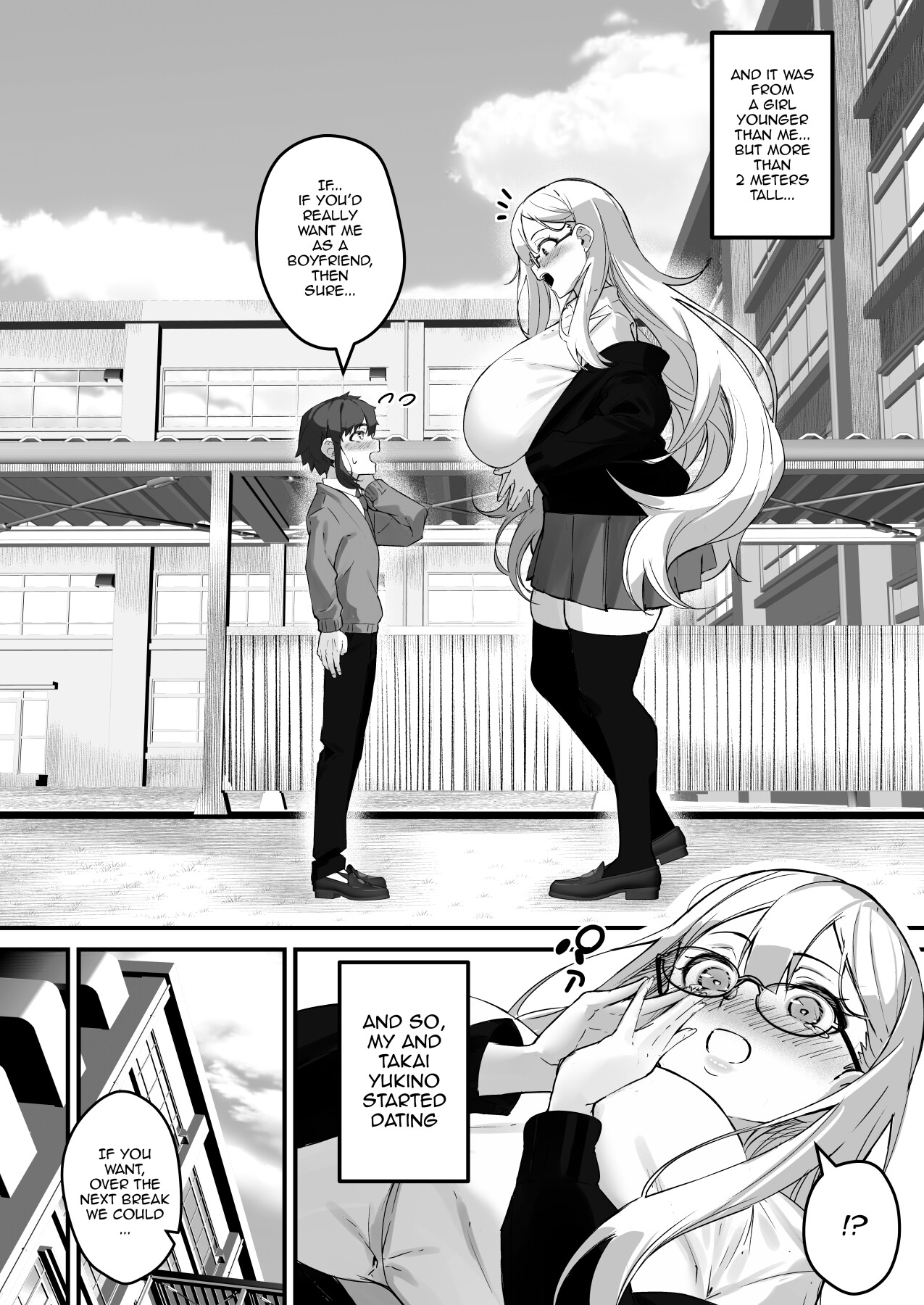 Hentai Manga Comic-My 2-Meter-Tall Younger Girlfriend-Read-4